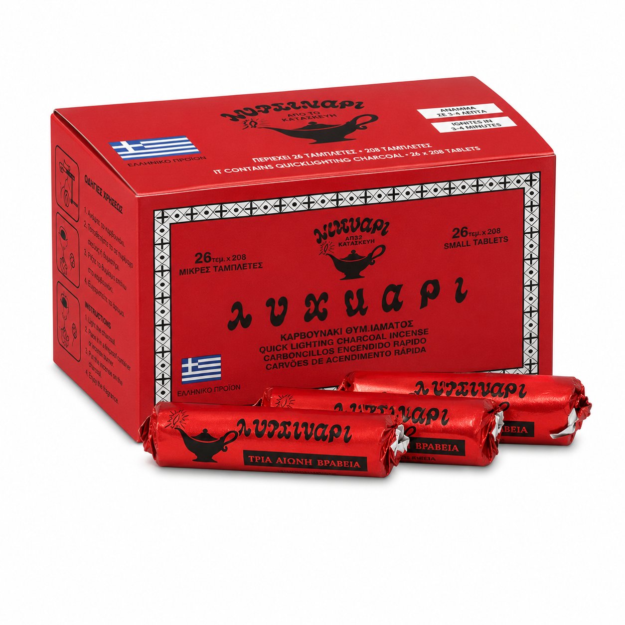 Cărbune Athos Ø33mm – 10 pastile